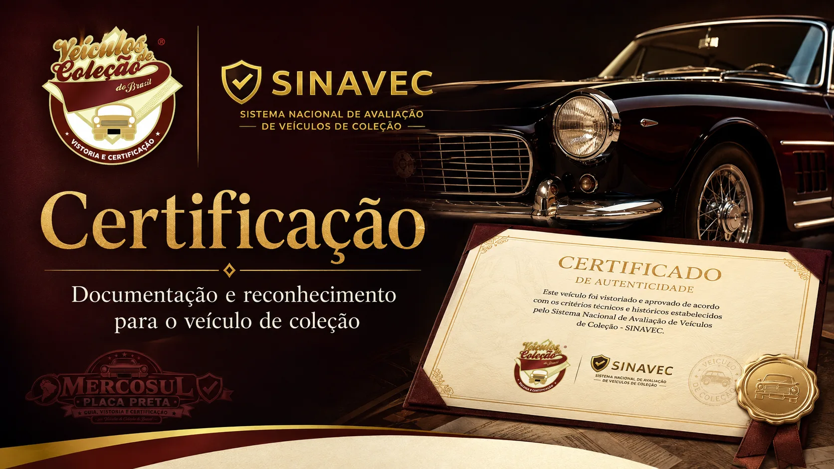 Certificação de veículo de coleção
